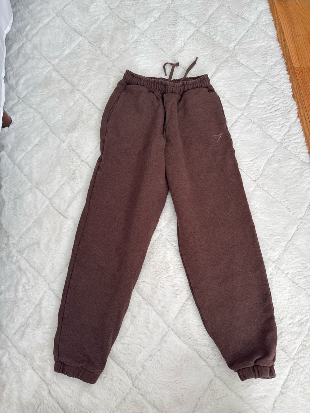Brown oversized Gymshark joggers